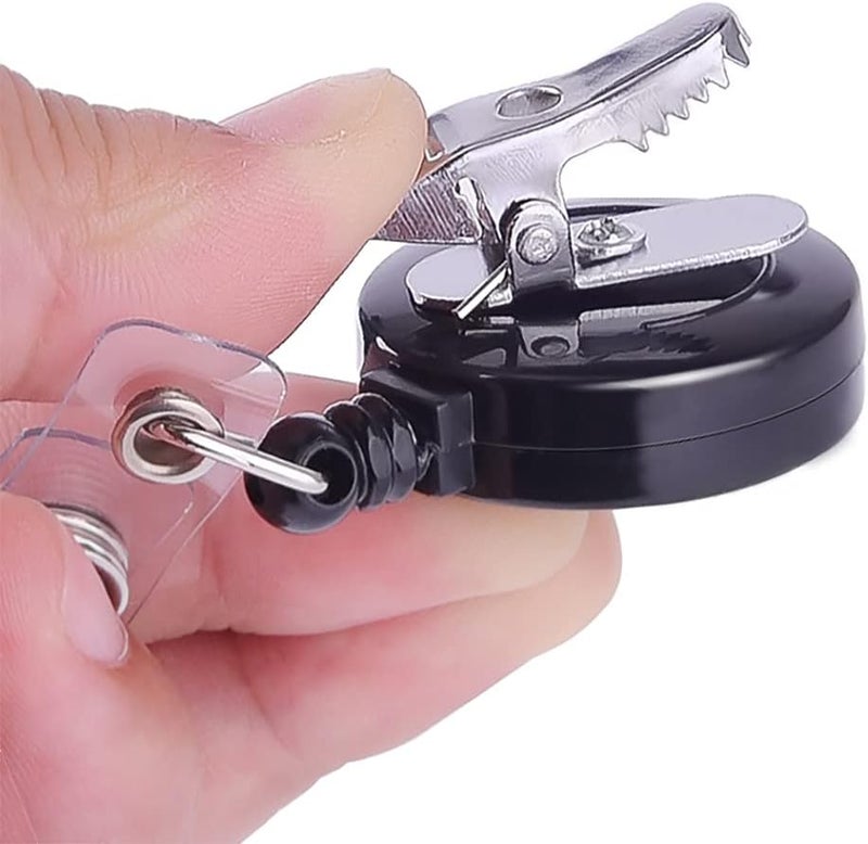 KUUQA Retractable Badge Reel with Alligator Clip for Key Cards and ID Cards 10 Pack - Image 4
