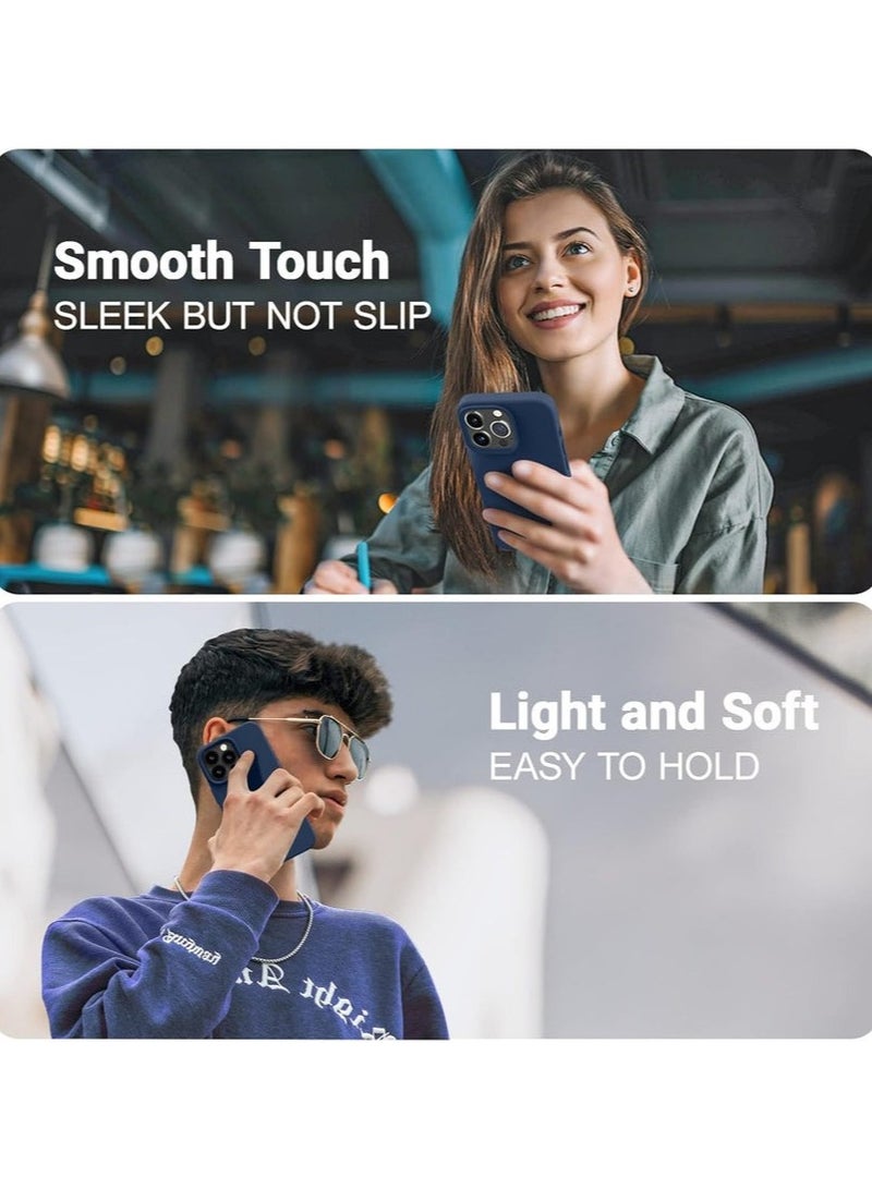 حافظة سيليكون ماغسيف لجهاز آيفون 14 بلس مع واقي شاشة، غطاء واقي فاخر، تصميم نحيف مضاد للصدمات، يدعم الشحن اللاسلكي، 6.7 بوصة - Image 3