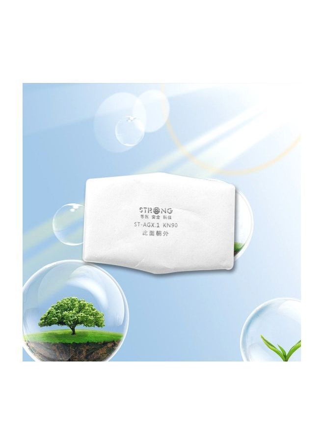 NIBEMINENT - 10-Piece Activated Carbon Mask Filter White 14centimeter - Image 1