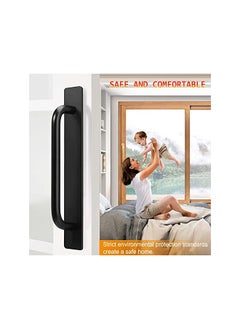 The Bros Self-Stick Instant Cabinet Drawer Handles Pulls - Aluminum Alloy Drawer Push Pull Handles Helper with Adhesive Door Handle for Kitchen Cabinet Drawer Window Sliding Closet (148mm, Black) 2pcs  - Image 5