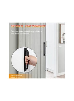 The Bros Self-Stick Instant Cabinet Drawer Handles Pulls - Aluminum Alloy Drawer Push Pull Handles Helper with Adhesive Door Handle for Kitchen Cabinet Drawer Window Sliding Closet (148mm, Black) 2pcs  - Image 4