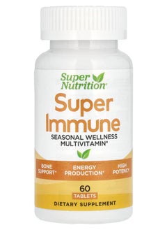 Super Nutrition Super Immune Immune-Strengthening Multivitamin with Glutathione 60 Tablets 