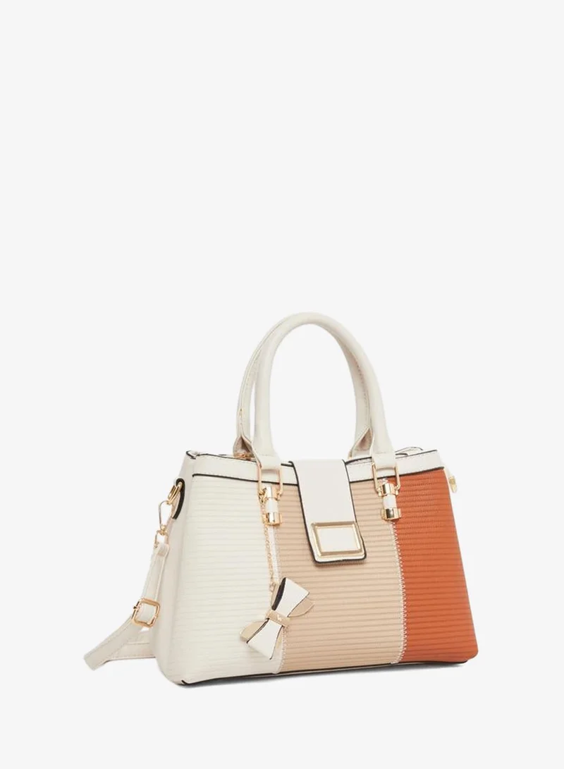 Styli Tritone Handbag with Bow Drop Detail