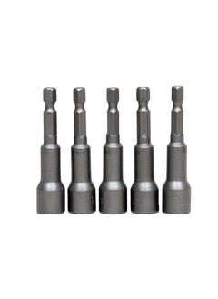 Jon Bhandari Tools Jon Bhandari Tools 5pcs 10mm Hexagon Magnetic Nut Driver Bit Set 65mm long  - Image 1