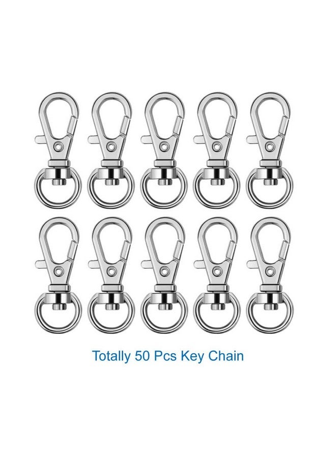 selizo 150Pcs Swivel Hooks With Key Rings And Tassels Bulk For Keychain Crafts - Image 2