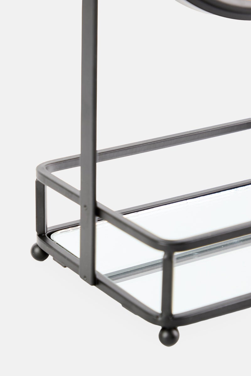 Oasis Home Vanity Mirror With Tray, Black - Image 3