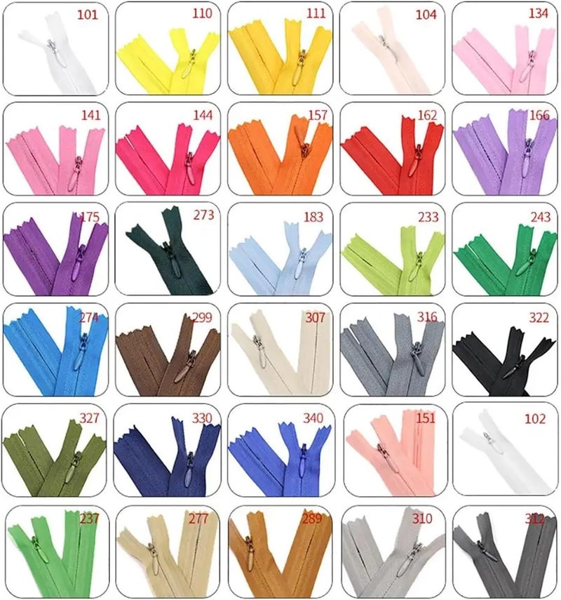 Flexible 10 Packs of Invisible Zippers, Nylon Coil DIY Fabric Sewing Accessories(141 Pink) - Image 5