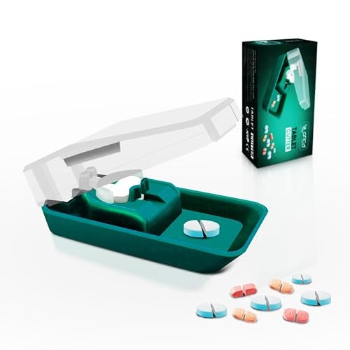 OTICA Best Pill Cutter and Splitter Daily Usage, Safely Cut Pills and Vitamins Tablets, Use Our Petent Design Pill Cutter For Precise Separation , Easy Pill Centering Technology, Stainless Steel Blade, Travel Sized (1) - Image 1