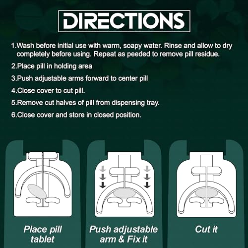 OTICA Best Pill Cutter and Splitter Daily Usage, Safely Cut Pills and Vitamins Tablets, Use Our Petent Design Pill Cutter For Precise Separation , Easy Pill Centering Technology, Stainless Steel Blade, Travel Sized (1) - Image 4