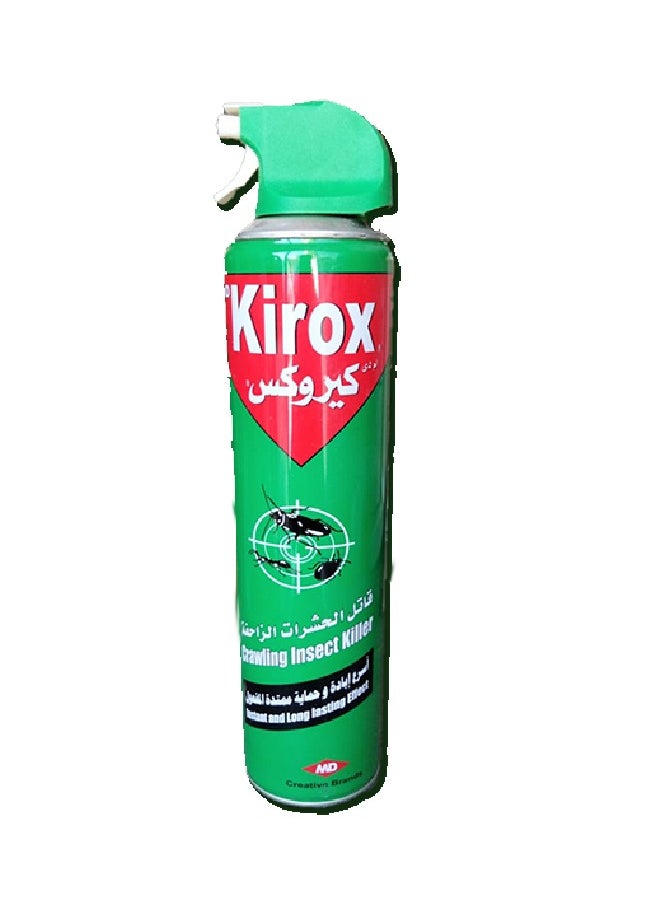 Generic Kirox Spray is used to control crawling insects such as cockroaches. 