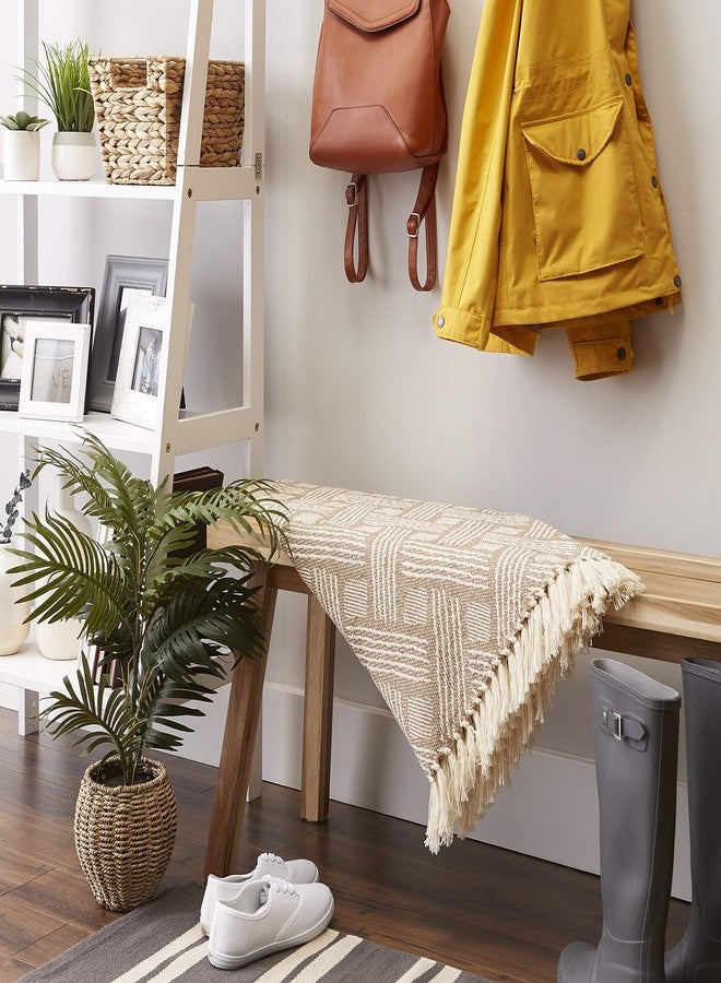 DII Transitional, Basketweave Woven Throw, 50x60, Stone - Image 5