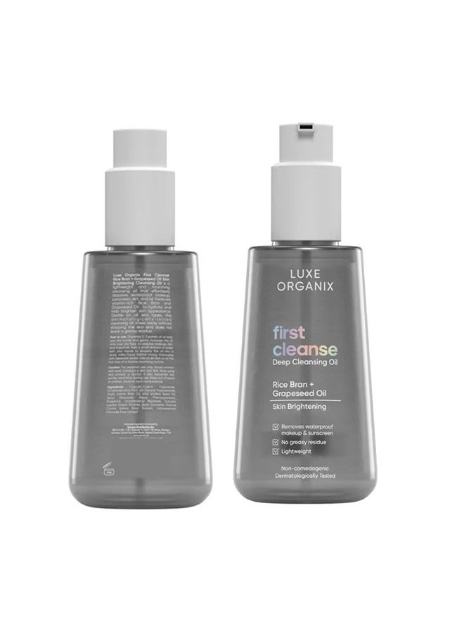 LUXE ORGANIX First Cleanse Deep Cleansing Oil Rice Bran+Grapeseed Oil 150ml  - Image 2
