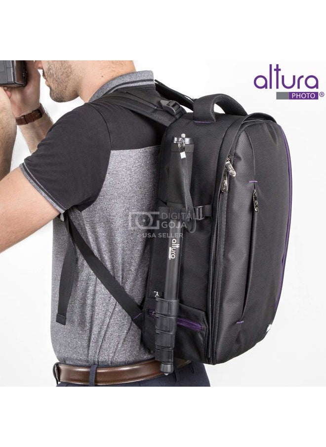 Altura Photo 62-Inch Camera Monopod - Heavy Duty Stand for Canon, Nikon, & Sony Mirrorless & DSLR Cameras - Steady Photography, Lightweight & Portable - Easy to Carry with Pouch  - Image 3