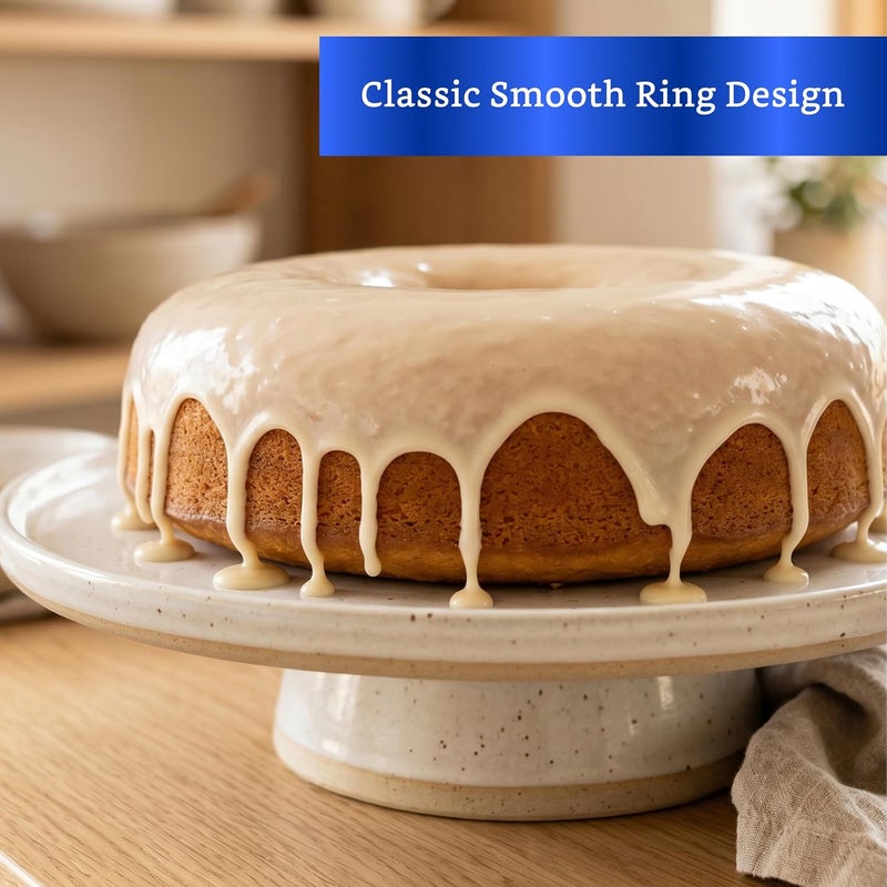GLOBE ROCKET Aluminum Ring Cake Pan (11.2 in) - Ring Mold Pan - Tube Pan for Baking Pound Cake - Donut Cake Pan - Fluted Tube Pan - Flan Mold - Flan Pan - Flan Cake Pan - Chiffon Cake Pan - Bundt Cake Pan - Image 5