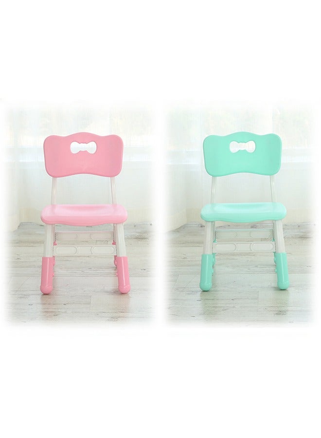 JSAITOYS 2-Piece Kids Colorful Chair Height Adjustable Plastic Chairs Children Furniture For Kindergarten - Image 2