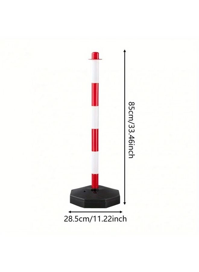 Heavy Duty Traffic Barrier Safety Cone Red And White Water Fillable Non Slip Base - Image 4