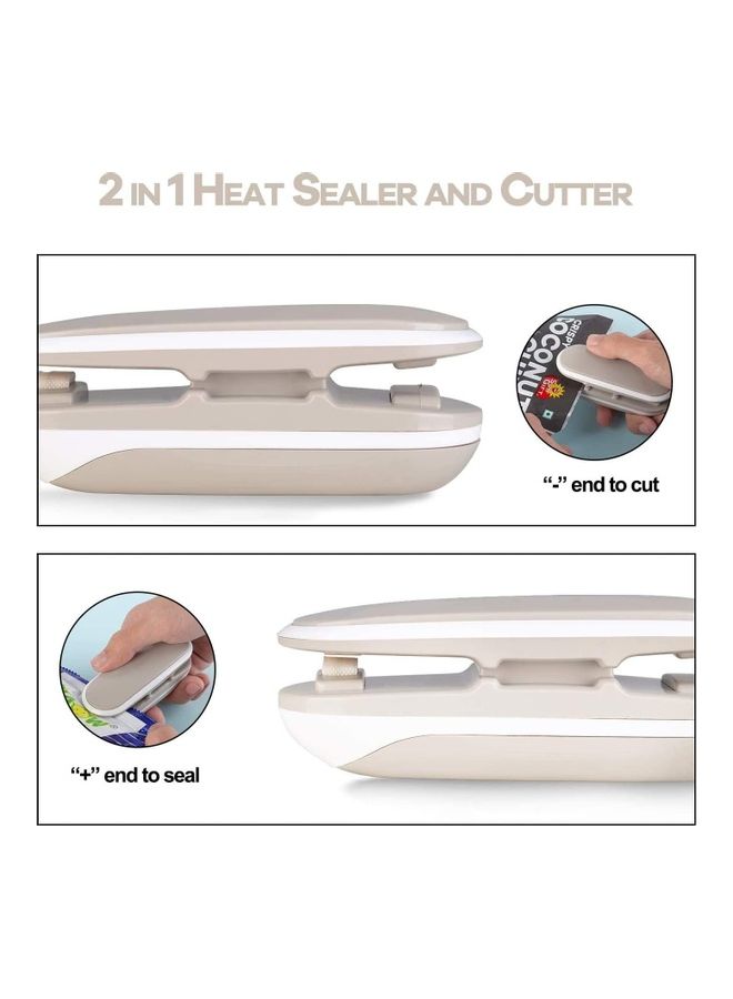 Mini Heat Sealer And Cutter Snack Bag Resealer grey  - Image 5