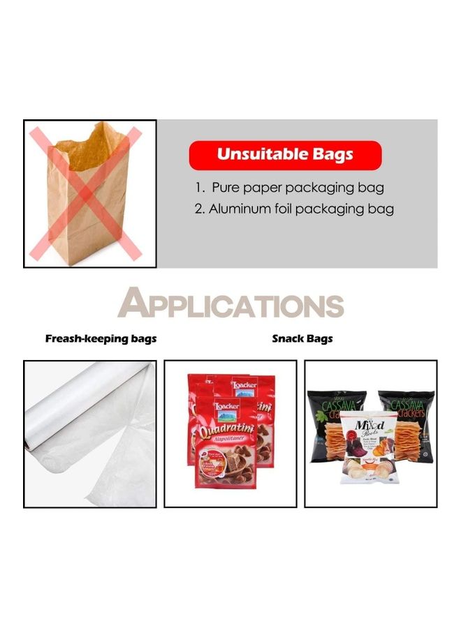 Mini Heat Sealer And Cutter Snack Bag Resealer grey  - Image 4