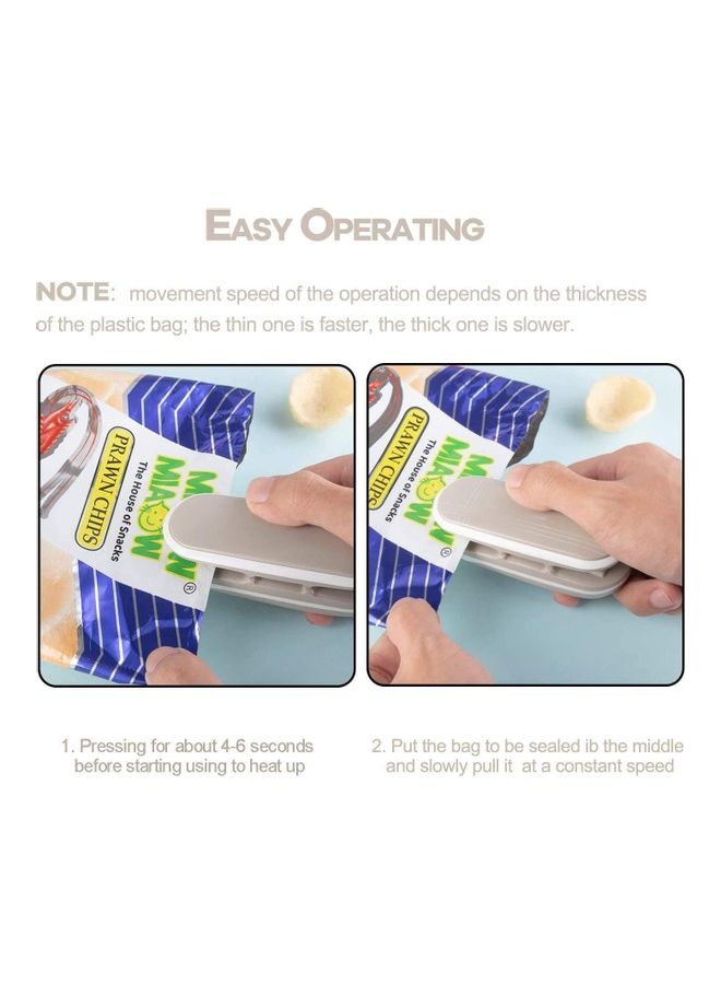 Mini Heat Sealer And Cutter Snack Bag Resealer grey  - Image 3