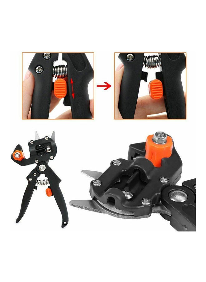 Generic - Garden Tree Nursery Grafting Pruning Pruner Shears Cutting Tool Kit With Film Tape Black - Image 1