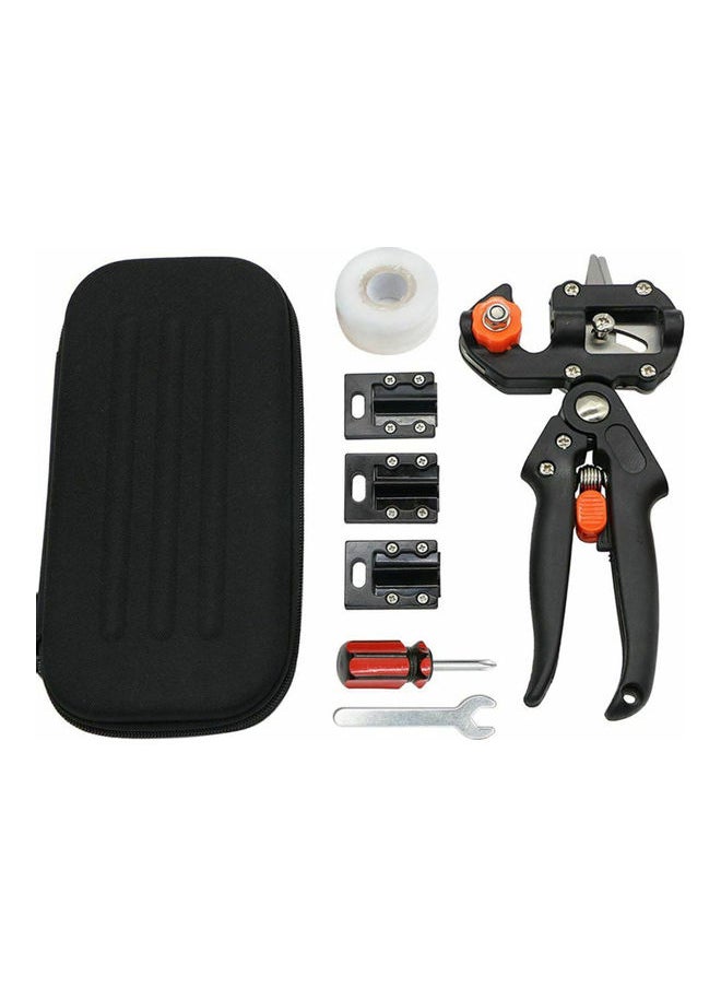Generic - Garden Tree Nursery Grafting Pruning Pruner Shears Cutting Tool Kit With Film Tape Black - Image 1