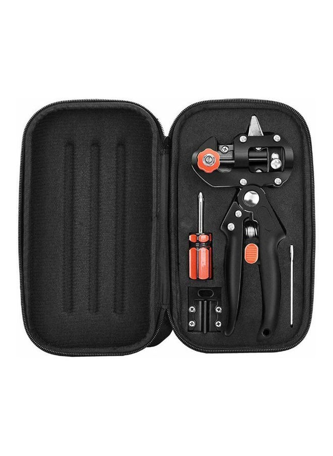 Generic - Garden Tree Nursery Grafting Pruning Pruner Shears Cutting Tool Kit With Film Tape Black - Image 1