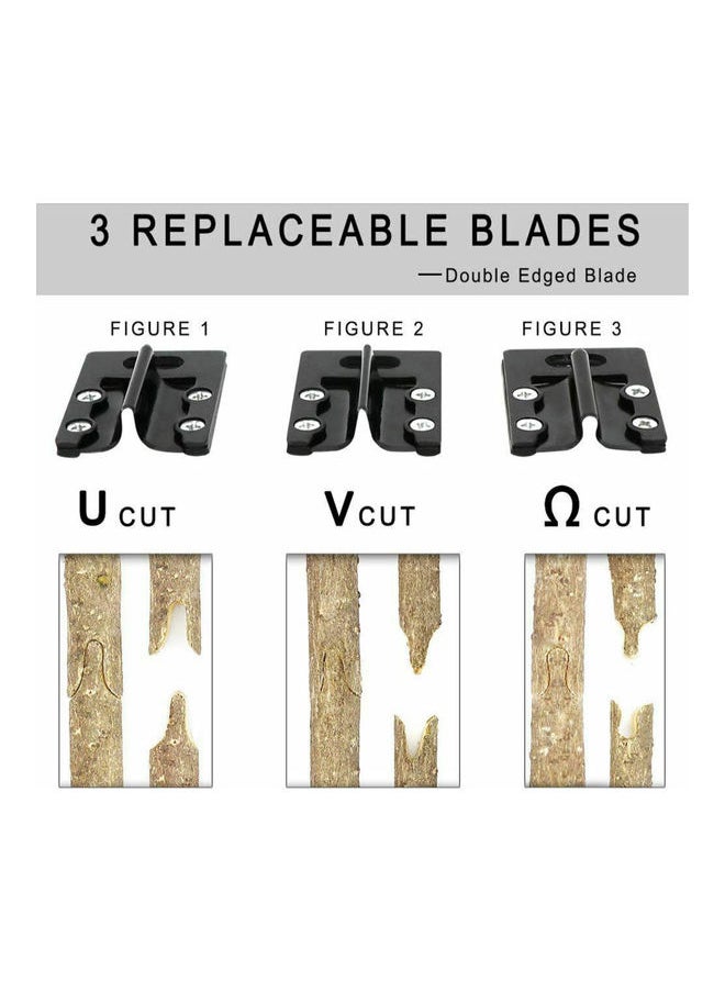 Generic - Garden Tree Nursery Grafting Pruning Pruner Shears Cutting Tool Kit With Film Tape Black - Image 1