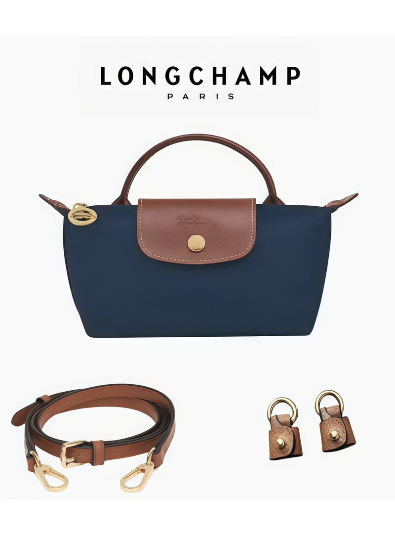 Longchamp Women's Mini handbag,Crossbody Bags,Shoulder Bag Shoulder strap with buckle,Navy Classic Style - Image 1