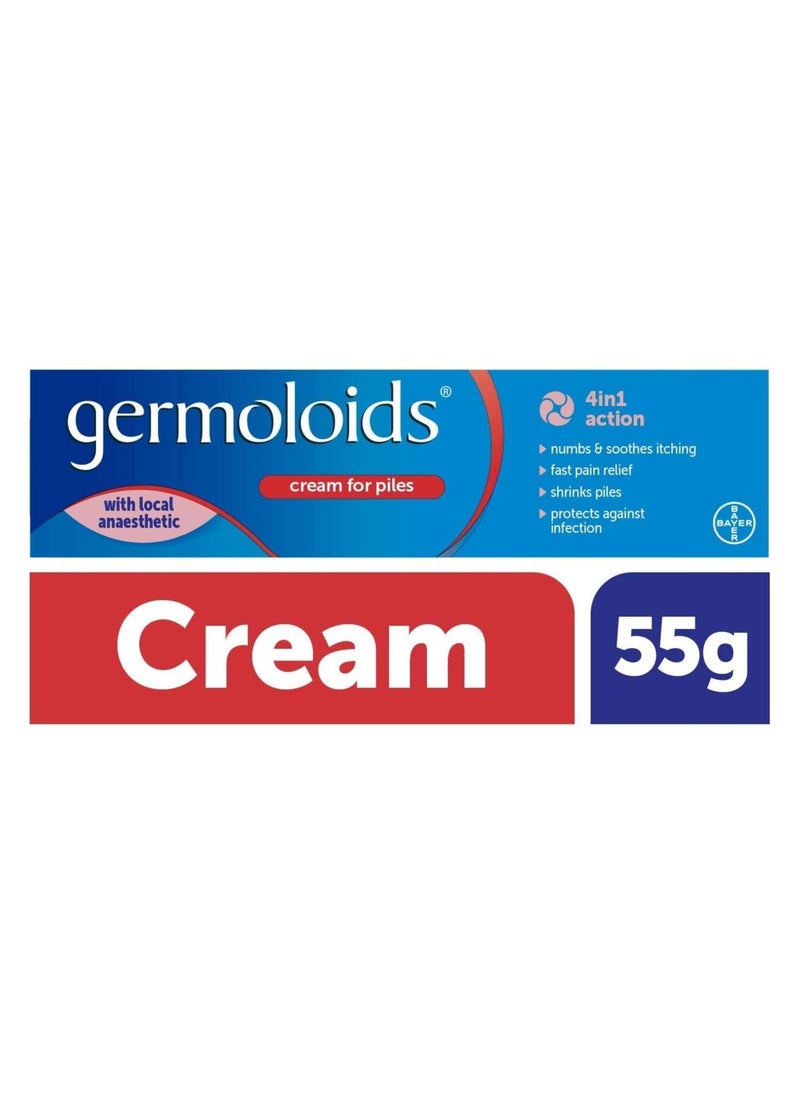 Germoloids - Haemorrhoid Cream Anesthetic for the Pain Itch 55 gm - Image 1