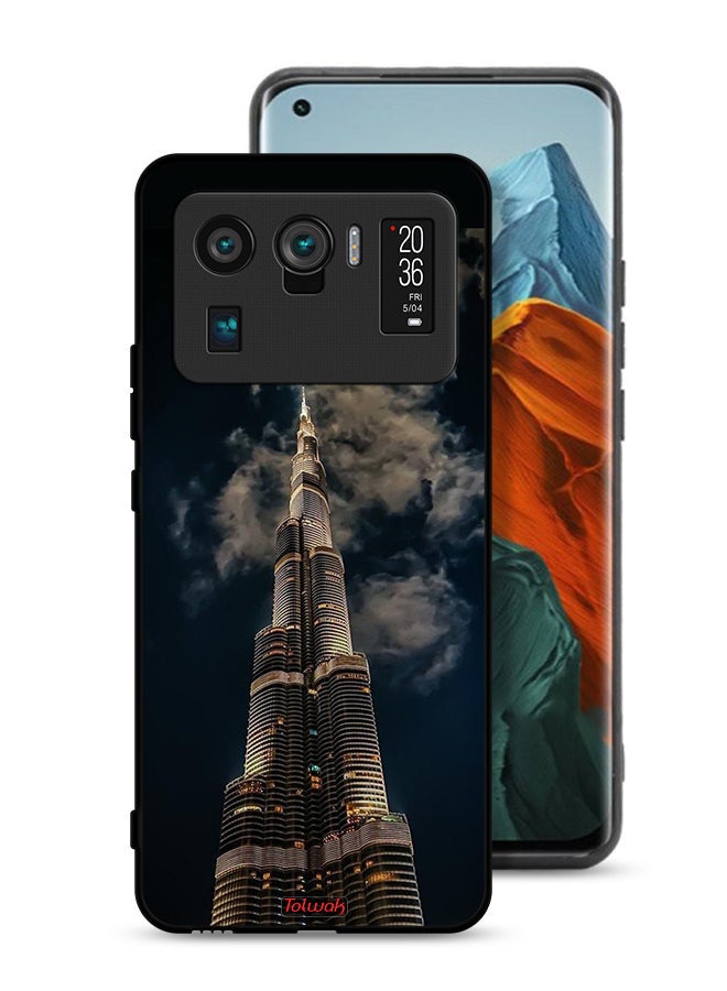 Tolwak Xiaomi Mi 11 Ultra Protective Case Cover Burj Khalifa In Night - Image 1