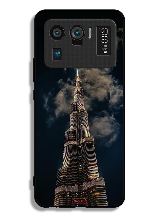 Tolwak Xiaomi Mi 11 Ultra Protective Case Cover Burj Khalifa In Night - Image 2