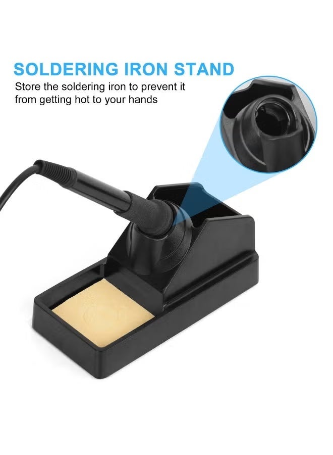 Soldering Station, 2 in 1 SMD Hot Air Rework and Soldering Iron Kit with °f /°c Hot Air Gun Cool/hot Air Conversion, Soldering Kit - Image 4