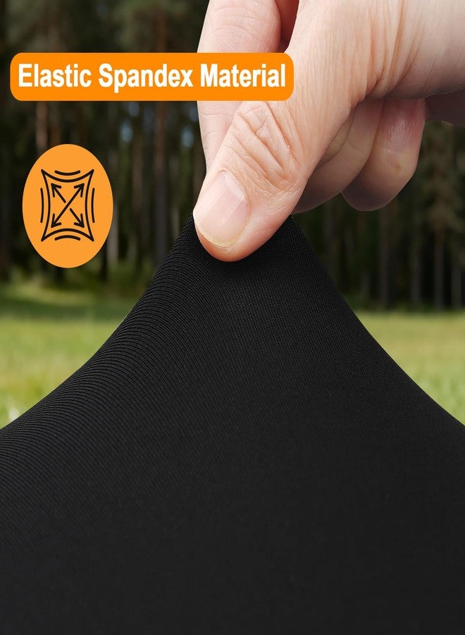 BDDC 2 Pack Rectangle Fitted Table Covers for 6 Foot Tables – 30" x 72" Stretchy Spandex Black Table Cloth, Washable & Wrinkle-Resistant Tablecloth for Indoor/Outdoor Picnics, Patios & Events - Image 4
