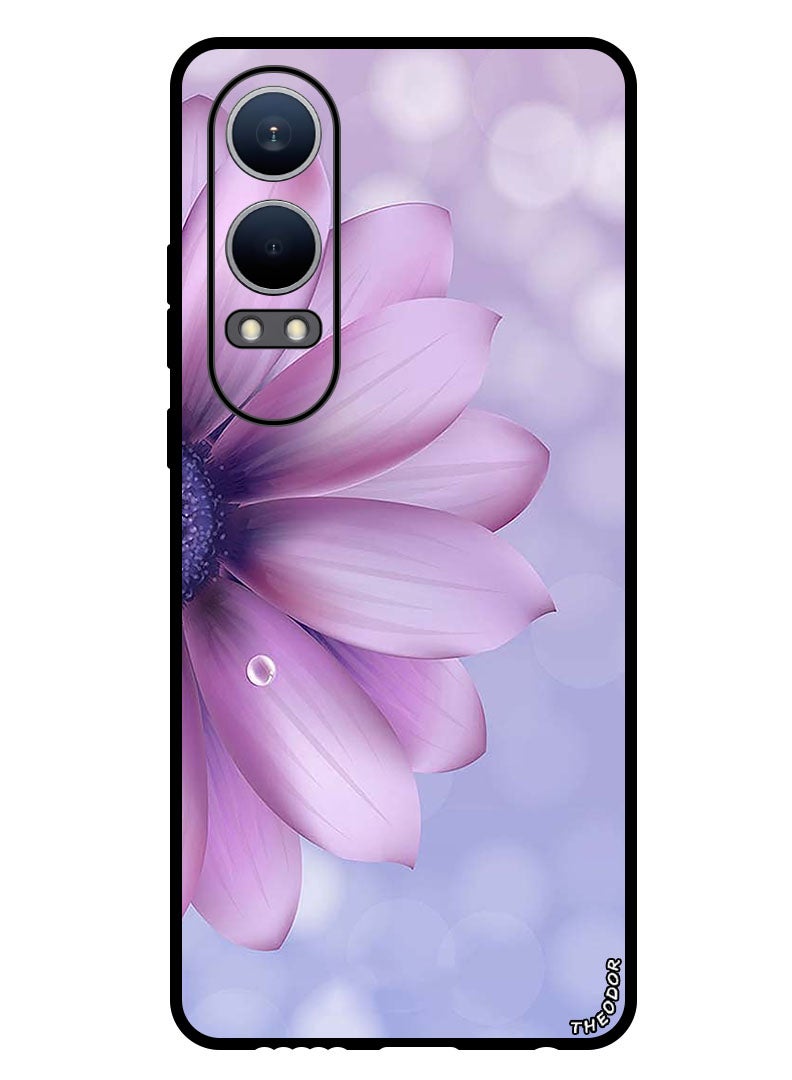Theodor Protective Case Anti Scratch Shock Proof Bumper Cover For OnePlus Nord CE4 Lite Purple Flower - Image 1