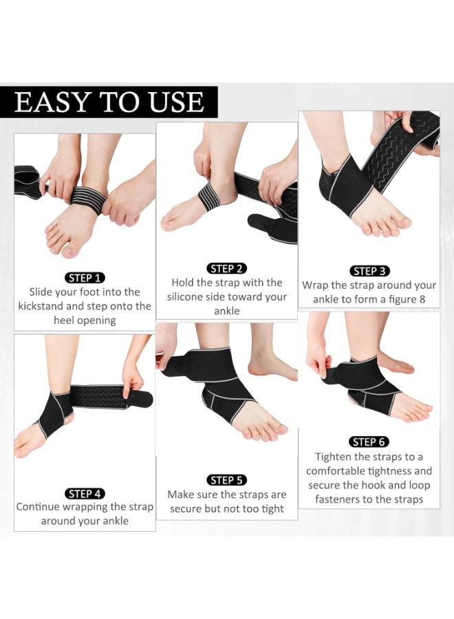 Bukela Adjustable Ankle Braces And Compression Bands - Support For Sprains Movement And Stability - Image 5