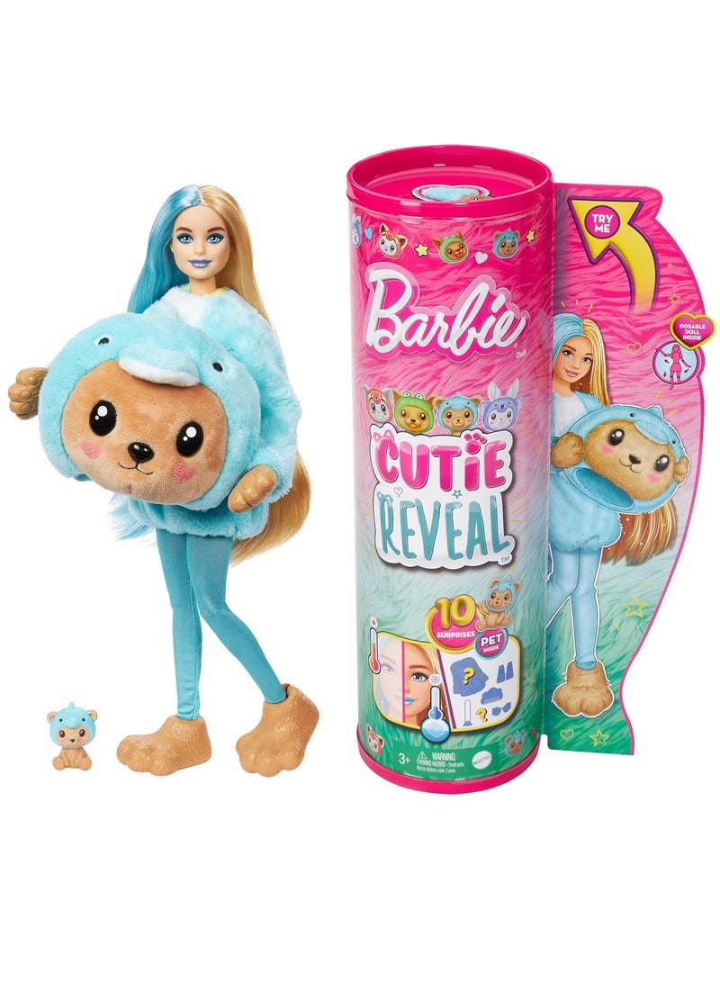 Barbie Cutie Reveal Costume Doll - Teddy in Dolphin - Image 1