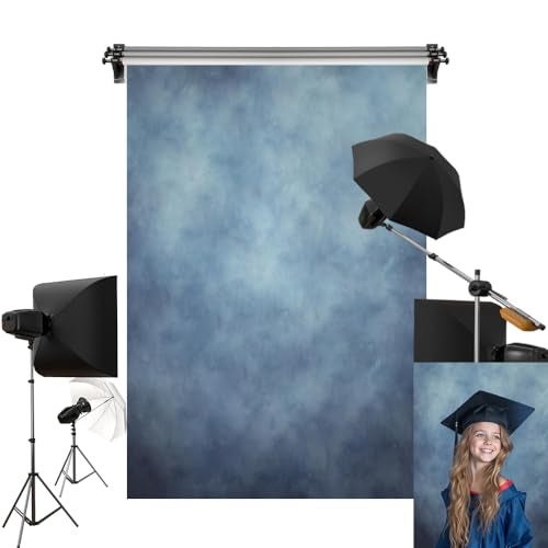 Kate 65x10ft2mW x3mH Large Blue Backdrops Retro Cyan Photography Background Props Studio Headshot Abstract Backdrop - Image 1