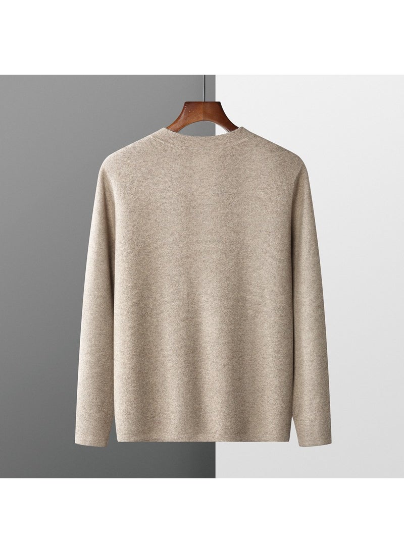 Generic - Mens Wool Cardigan Autumn Winter New Casual Thickened Knitwear Olive green - Image 1