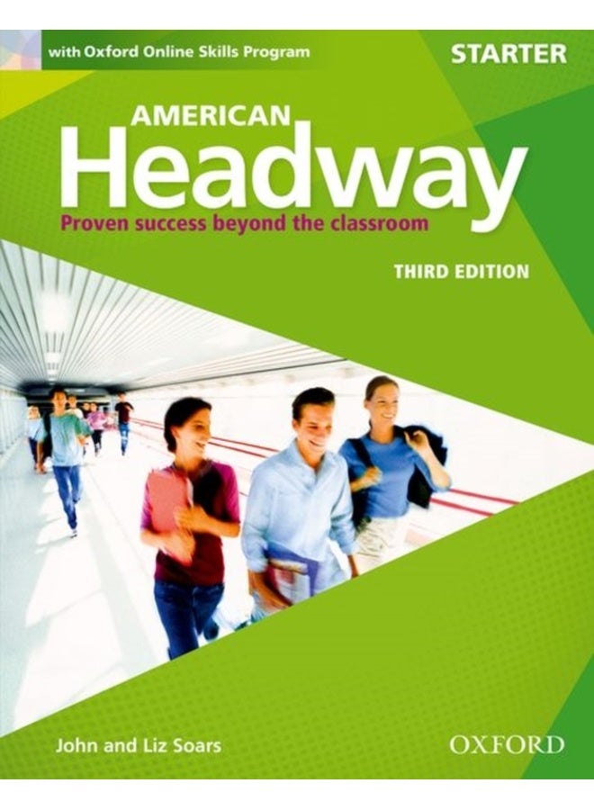 الكتاب الدراسي لمستوى البداية من الطبعة الثالثة لكتاب American Headway: مع حزمة ممارسة المهارات عبر الإنترنت من أكسفورد (منقحة)