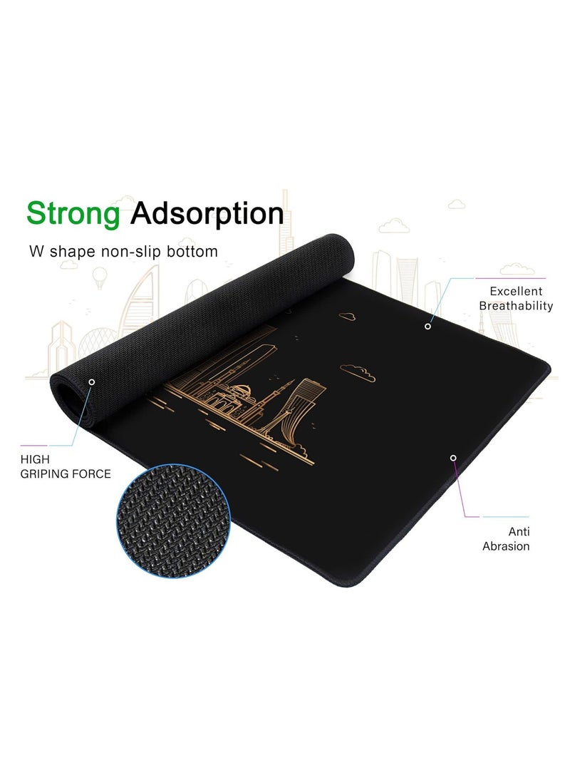 سكاي تاتش لوحة مكتب ممتدة مقاس XXL مضادة للانزلاق مقاس 90 سم × 40 سم - Image 4