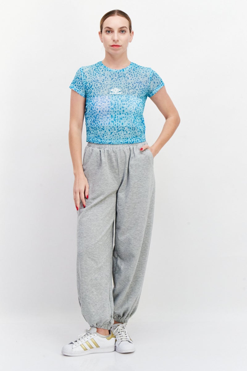 umbro ملابس رياضية نسائية قميص تدريب قصير الأكمام، تركواز - Image 4