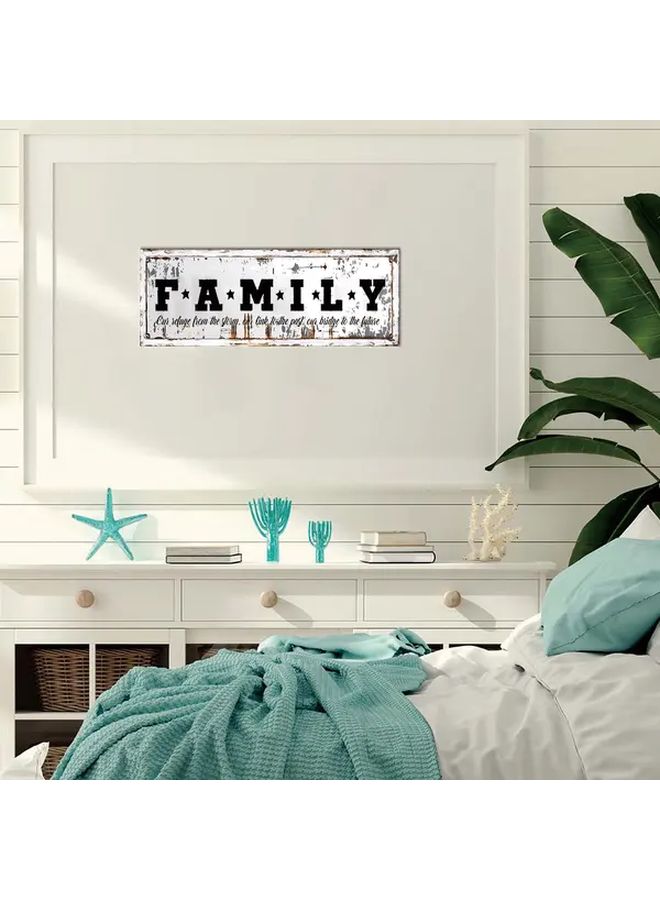 Vintage Wooden Family Themed Sign Yellow 40x15cm Home Decor Plaque Front Door Decoration Party Decor Heartfelt Gift For Family And Friends Suitable For Living Room Kitchen Bedroom - Image 5