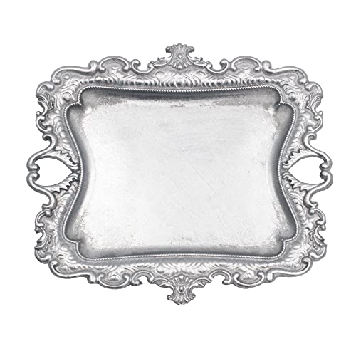 Tstarer Vintage Small Sliver Ring Dish, Birthday & Wedding Gifts for Women，Wedding Ring Tray -Sliver (1 Pack) - Image 1