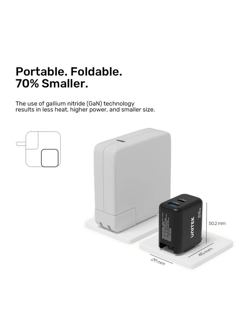 UNITEK Unitek P1119A GaN Universal Wall Charger with Dual-Port PD 3.0 (35W) & QC 3.0 (18W).  - Image 2