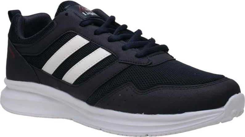 Liger Men's Lightweight Comfortable Faylon Sole Sneakers Navy Blue White