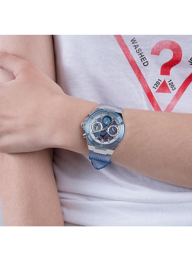 GUESS Silicone Chronograph Wrist Watch GW0409L1 - Image 3