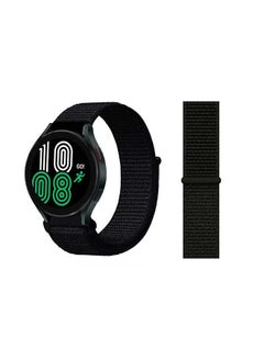 PROMASS Nylon Loop Replacement Band For Samsung Galaxy Watch 4 40/44mm Dark Black  - Image 1