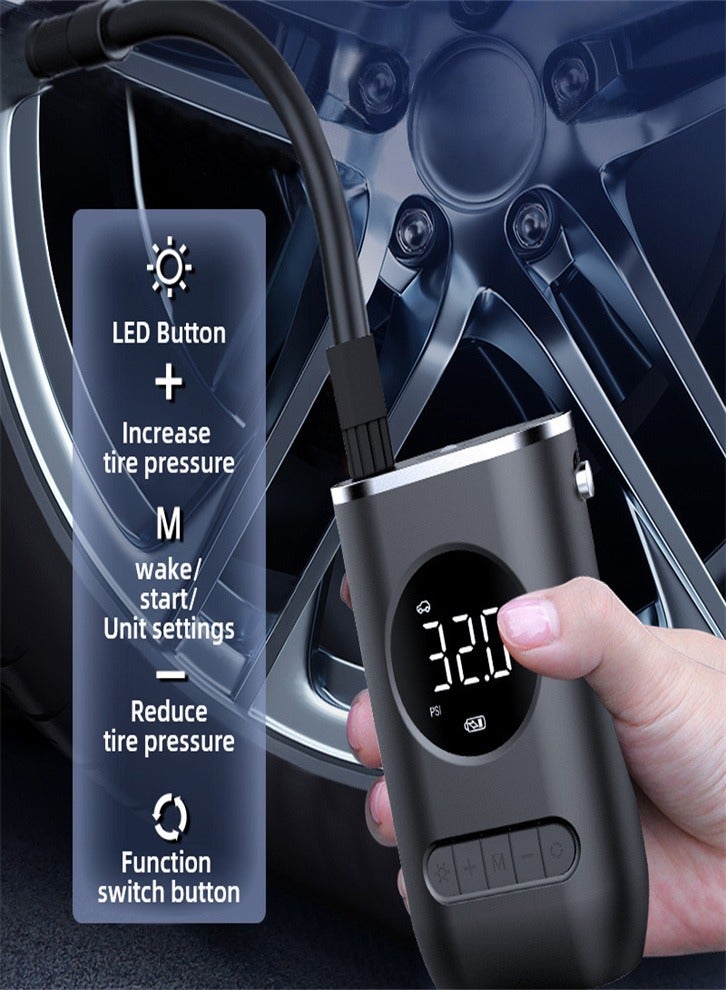 Car Air Pump 150PSI Cordless Air Compressor Portable Electric Tire Inflator with Auto-Off Function for Car Motorcycle Tires Balls - Image 4