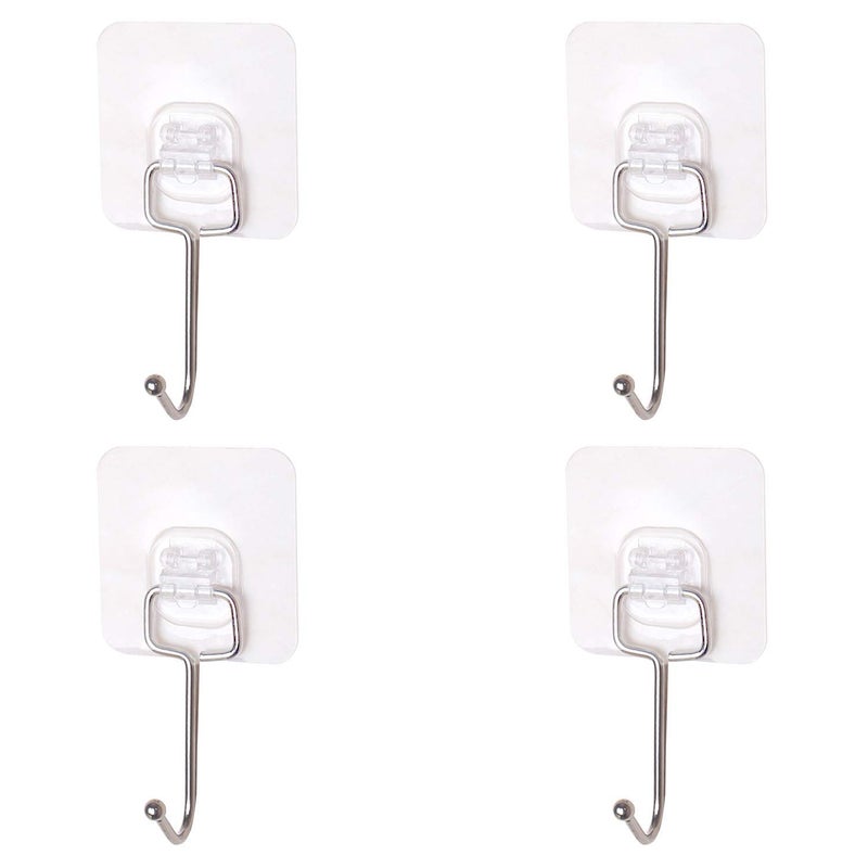 Koyet Self Adhesive Hooks Rustproof Water Proof for HomeKitchenBathroomOffice Use 180 Degree Rotate Stainless Steel Material Hooks Weight Load Capacity Per Hook5 Kg 4 - Image 1