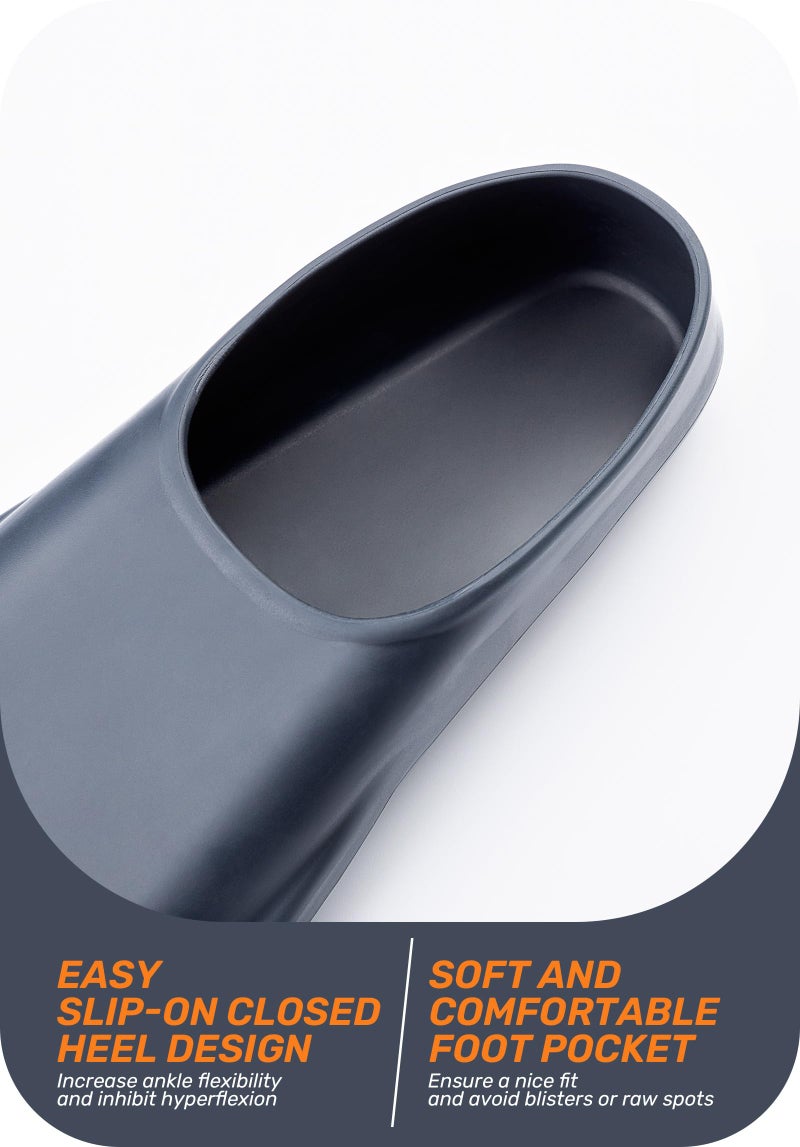 CAPAS Swim Training Fins Comfortable Silicone Lap Swimming Short Blade Floating Flippers with Mesh Bag for Adult Men Women Build Leg Strength - Image 3